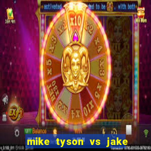 mike tyson vs jake paul assistir online